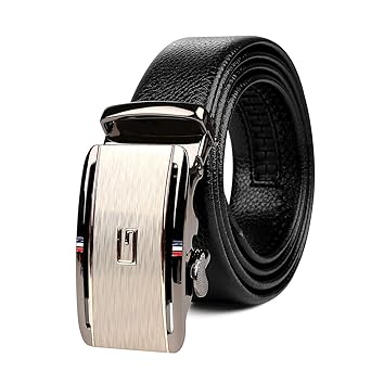 Edifier Men's Leather Belt (Black, Free Size)