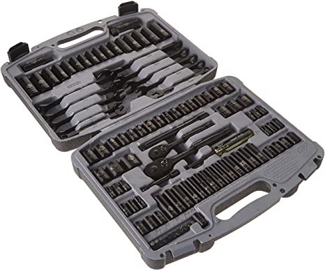 STANLEY Drive Socket Set, Black Chrome, Laser Etched, 99-Piece (92-839)