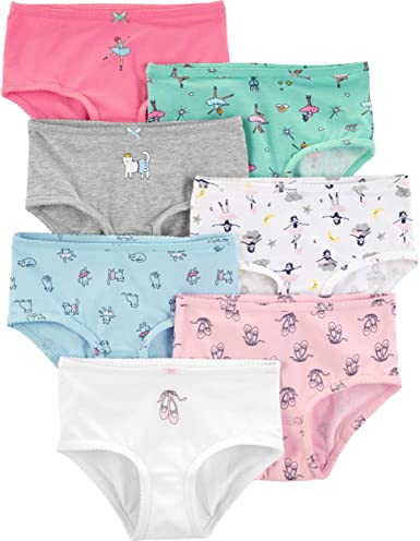 Carter's Girls' Little 7-Pack Underwear