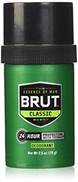 Brut Round Solid Deodorant For Men, 2.5 oz