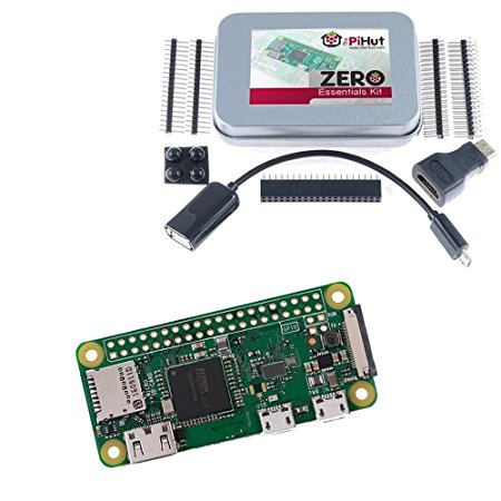 Raspberry Pi Zero W (Wireless) & Zero Essentials Kit
