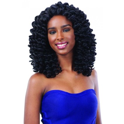 Freetress Equal Lace Deep Invisible L Part Wand Curl Collection Lace Front Wig BUBBLE WAND (DKPU)