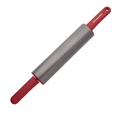 KitchenAid KO318OHERA Gourmet Rolling Pin, One Size, Red