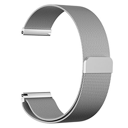 Fitbit Blaze Band, JETech Milanese loop stainless steel Bracelet Band Strap for Fitbit Blaze Smart Fitness Watch - for Both Large and Small Size (Silver)