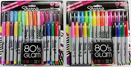 Sharpie Fine Point / Ultra Fine Permanent Marker Assorted Colors 24-Fine & 24-Ultra Fine (Total of 48)