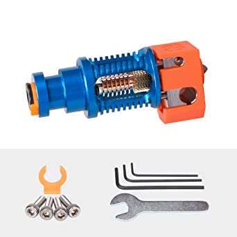 Phaetus Dragon Hotend 3D Printer Accessories Dragon All Metal Hotend Standard High Flow Rate Extruder Compatible with Prusa I3 MK3 Titan Extruder BMG Extruder（High Flow in Blue)）