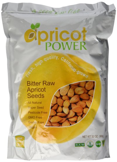 Apricot Power Bitter Raw Apricot Seeds - 2 Lb Bag (Pack of 2)
