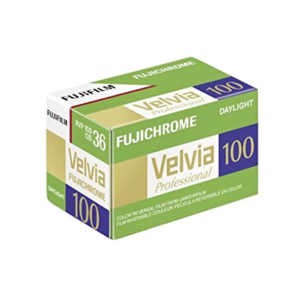 Fujifilm Fujichrome Velvia 100 Color Slide Film ISO 100, 35mm, 36 Exposures