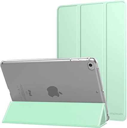 MoKo Case Fit New iPad Mini 5 2019/Mini 4 2015 (5th/4th Generation 7.9 inch), Slim Lightweight Smart Shell Stand Cover with Translucent Frosted Back Protector, with Auto Wake/Sleep, Green