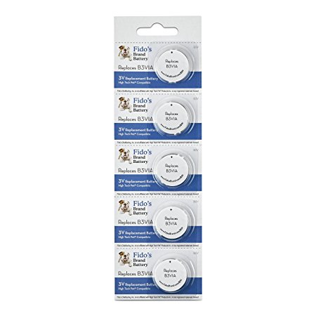 High Tech Pet Compatible 5 Pack electronic Collar battery for MS-4 and Ms-5