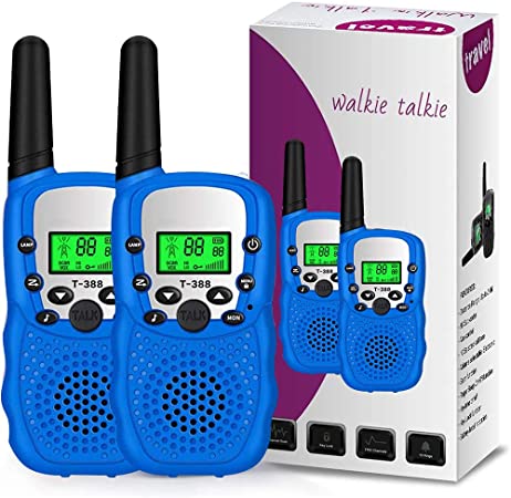 Walkie Talkies for Kids 22 Channels 2 Way Radio Toy with Backlit LCD Flashlight Children's Walkie Talkie Set Outdoor Adventures Hiking Camping Gear Games for Girls and Boys