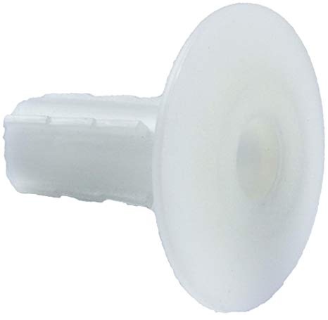 GE Single Feed Thru Bushing, 2 Pack, RG6 RG59, Cable Routing Through Wall, Coaxial Cable, Audio, Video, White, 35059