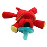 Wubbanub Infant Plush Toy Pacifier Red Dog