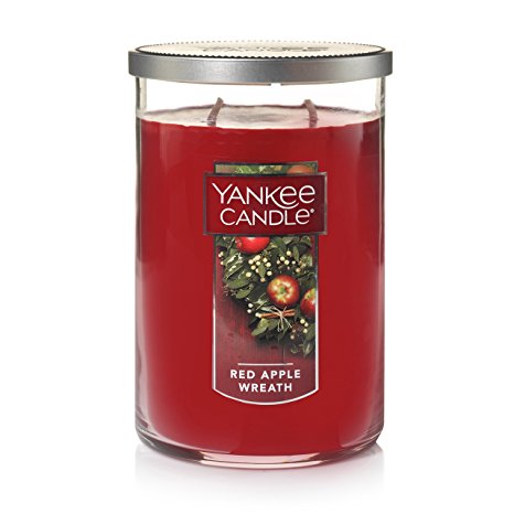 Yankee Candle Large 2-Wick Tumbler Candle, Red Apple Wreath