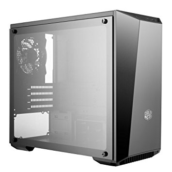 Cooler Master MasterBox Lite 3.1 TG mATX Case with Dark Mirror Front Temper Glass Side Panel Customizable Trim Colors (MCW-L3S3-KGNN-00)