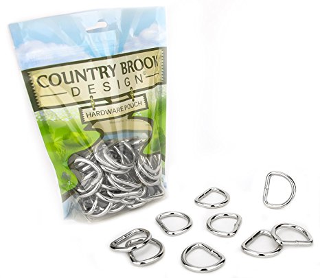 10 - Country Brook Design 1 Inch Heavy Welded D-Rings