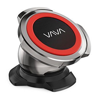 VAVA Magnetic Phone Holder for Car Dashboard, Car Phone Mount with a Super Strong Magnet for iPhone 7 / 7 Plus / 8 / 8 Plus / X / Samsung Galaxy S8 / S7 / S6 and More - Red