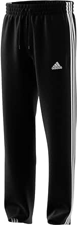 adidas Men's Essentials 3-Stripes Open Hem Fleece Pants