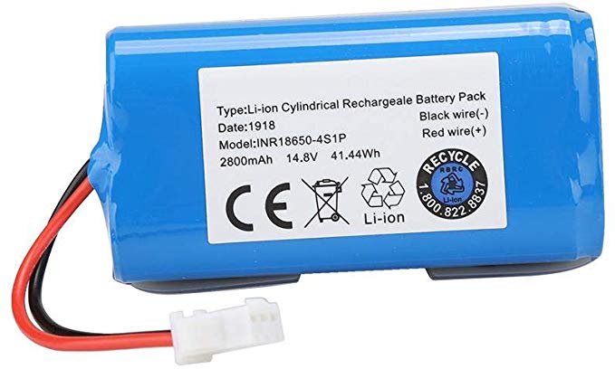 Zopsc 14.8V 2800Mah High Capacity Replacement Lithium-ion Battery for Ecovacs N79S Robot Vacuum Cleaner, No Memory Effect