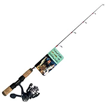 Tailored Tackle Ice Fishing Rod Reel Combo 28 in. Medium Light Fast Action Multi-Species Walleye Perch Panfish Bluegill Crappie