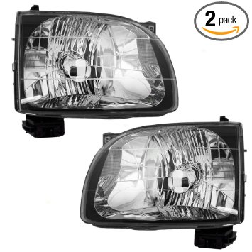 Driver and Passenger Headlights Headlamps Replacement for Toyota Pickup Truck 81150-04110 81110-04110