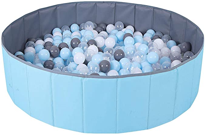 Ball Pit for Kids Baby, Play Yard Ball Pool Baby Playpen Fence for Baby, Folding Portable, No Need Inflate, More Than 12 Sq.ft Play Space, Balls Not Included