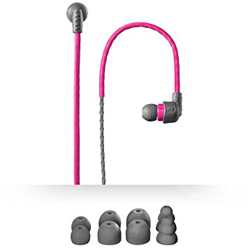 X-1 (Powered by H2O Audio) MM-CM1-PK Women's Momentum Custom In-Ear Headphones (Pink/Gray)