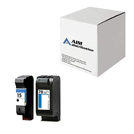 AIM Compatible Replacement for HP NO. 15/78 Inkjet Combo Pack (Black/Color) (C8789FN) - Generic