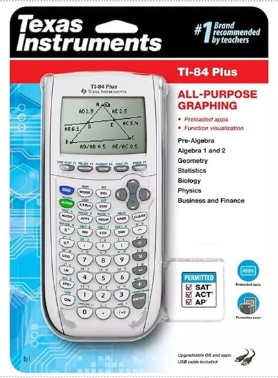 Texas Instruments Ti-84 Plus Graphing Calculator, White