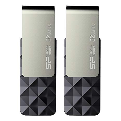 Silicon Power 32GB (2 Pack) USB 3.0 Flash Drive, Blaze B30
