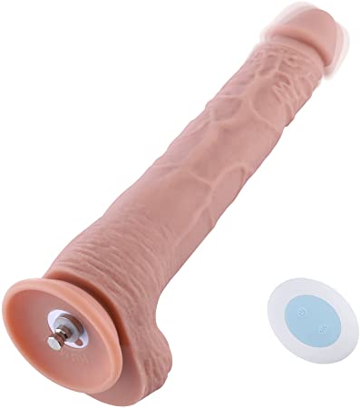 Hismith 11.8”Vibrating Dildo with 3 Speeds   4 Modes with KlicLok System - Extra-Length Silicone Dildo for Advanced Users - 9.8" Insert-able Length, Max Girth 6.7",Max Diameter 2.1" - Amazing Series
