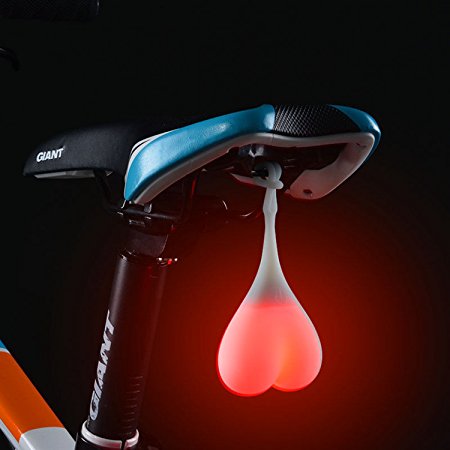 Egoodbest Heart Shaped Cycling Night Warning Tail light For Road Bike MTB