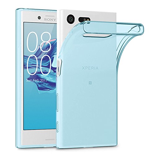 Xperia X Compact Cover, Terrapin Sony Xperia X Compact Case - TPU Gel - Slim Design - Durable Shock Absorbing - Back Protector - Blue