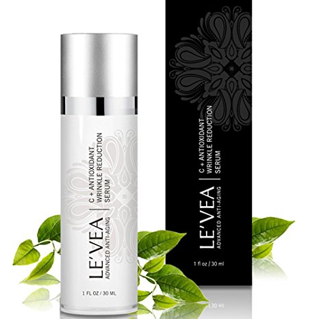 LE'VEA Concentrated Vitamin C E Serum Professional Formula for Wrinkle Reduction and Repair with Powerful Antioxidant Face Wrinkle Serum - 1 fl oz