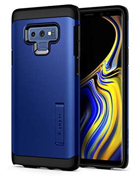 Spigen [Tough Armor] Galaxy Note 9 Case with Kickstand and Extreme Heavy Duty Protection and Air Cushion Technology for Galaxy Note 9 (2018) - Blue