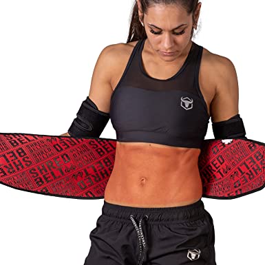 Iron Bull Strength Shred Belt V2 - Thermogenic Waist Trimmer for Men and Women - Premium Fat Burning Belt with Weight Loss Technology - Ab Toning Belt - Belly Fat Slimming Brace - Fat Burn Tummy Wrap