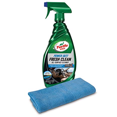 Turtle Wax 50826 Power Out Fresh Clean All-Surface Cleaner Kinetic with Microfiber Towel, 23. Fluid_Ounces