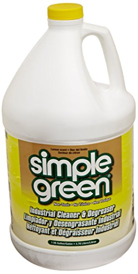 Simple Green 14010 Industrial Cleaner & Degreaser, Concentrated, Lemon, 1 gal Bottle