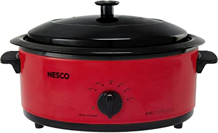 Nesco 4816-12 Roaster Oven, 6 Quart, Red