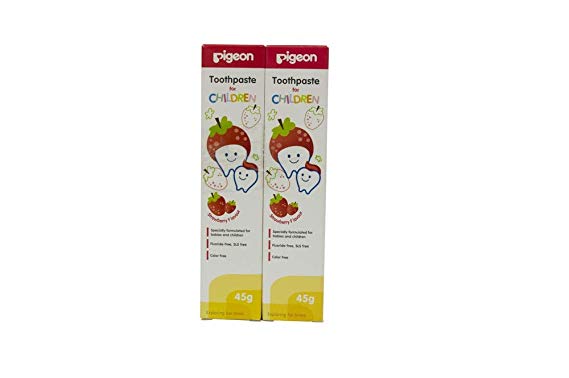 Pigeon Strawberry Toothpaste (45g, Pack of 2)