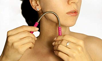 Facial Hair Remover for Women with Unwanted Hair on Upper Lip, Chin, Neck, or Face | Flawless Results | Effective and Safe Epilator | Qstick (2, Pink/Black))