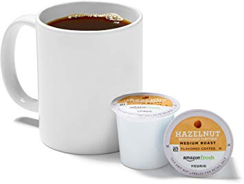 AmazonFresh 80 Ct. Coffee K-Cups, Hazelnut Flavored Medium Roast, Keurig Brewer Compatible