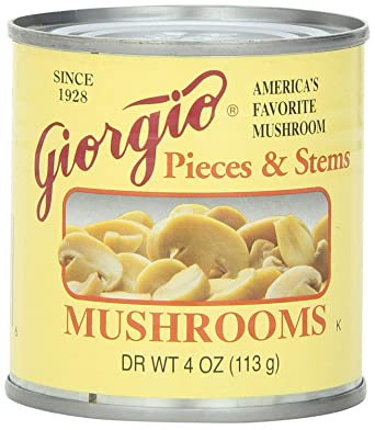 Giorgio Mushrooms Pieces and Stem, 4 Ounce, 12 Count - PACK OF 4