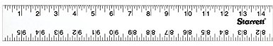 Starrett ASE-96 Anodized Aluminum Straight Edge Rule, 96" Length, 2" Width