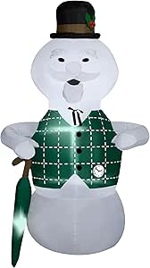 Gemmy 8' Sam The Snowman Rudolph Airblown Inflatable Christmas Decoration