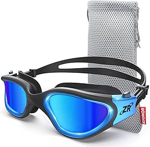 ZIONOR Swim Goggles, G1 MAX Polarized Anti-Fog Swimming Goggles for Men Women