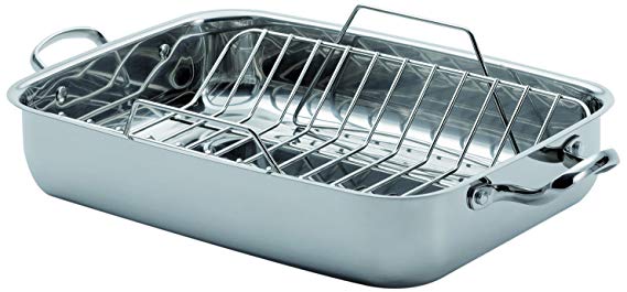 Lagostina 18/10 Stainless Steel Roasting Pan with Rack