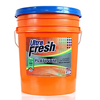 Ultra Fresh UFPTTBAL Platinum Bleach Alternative Liquid Laundry Detergent, HE, 5 gal, 640 oz.