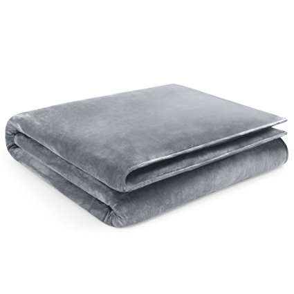 Restorology Weighted Blanket - Hypoallergenic Ultra Plush - Multiple sizes for Children & Adults. Great for Anxiety, ADHD, Autism, OCD, and Sensory Processing Disorder - 20LB - 60" x 80" - Gray