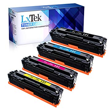 LxTek 4-Pack New Compatible 131 for Canon 131 MF624Cw MF628Cw Toner Cartridge for Canon ImageClass MF624Cw MF8280Cw MF628Cw LBP7110Cw MF8230Cn LBP-7100Cn Toner Ink Printer (Black|Cyan|Magenta|Yellow)